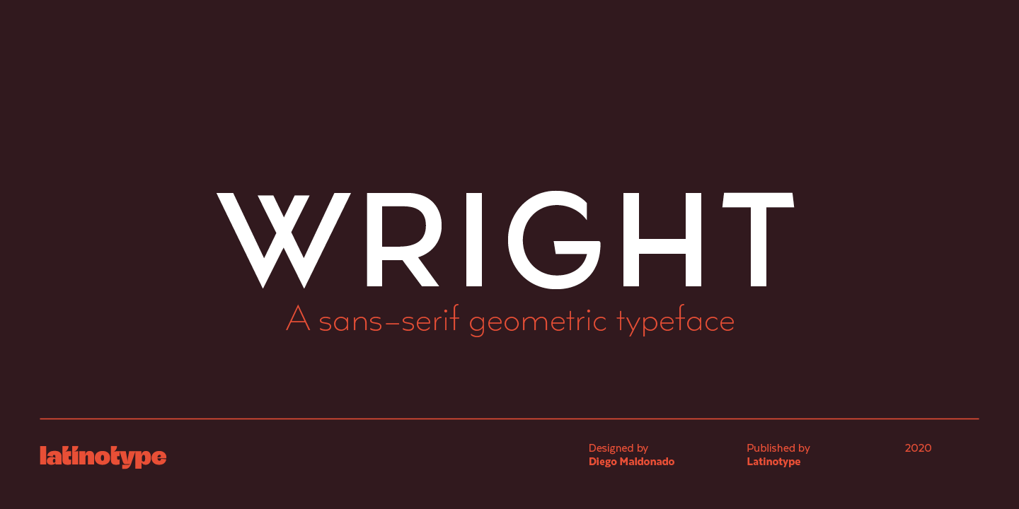 Ejemplo de fuente Wright Deco Light